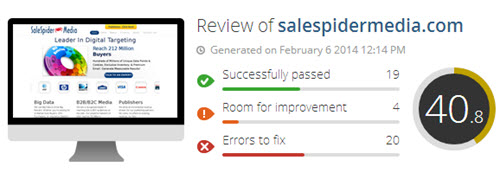 Sales-spider-media-assessment