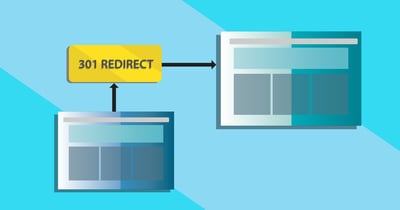 Image of a website redirecting to a different page