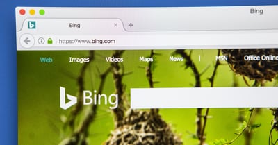 Search Engine Bing's Homepage