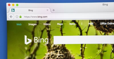 Search Engine Bing's Homepage
