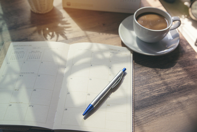 Calendar book.
