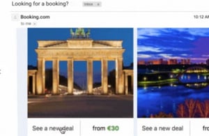Booking.com new deals page.