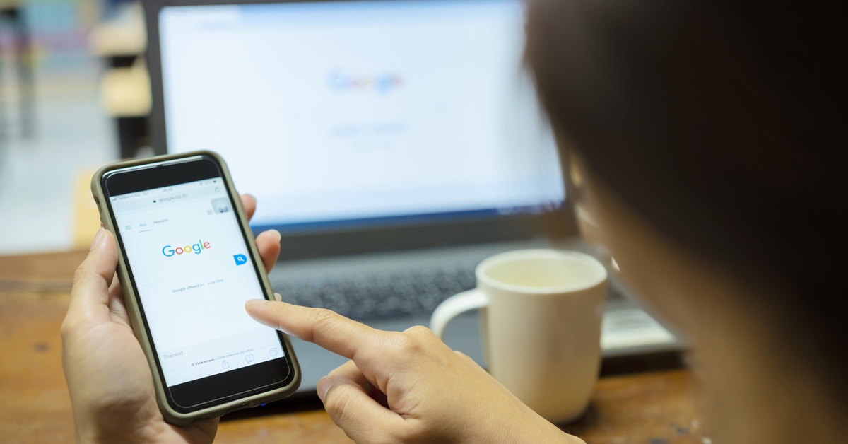 Google search screen