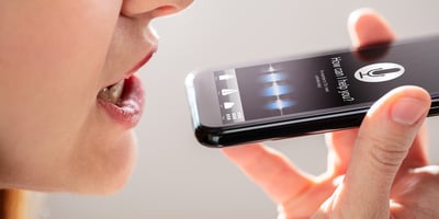 Woman asking for help on her phone.