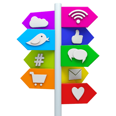 social media signpost