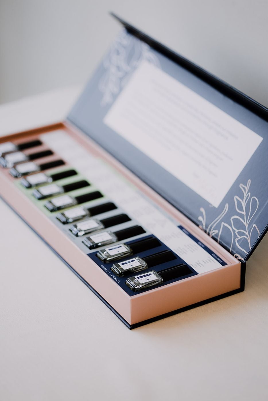 Open Molly Ray discovery set box with sample vials